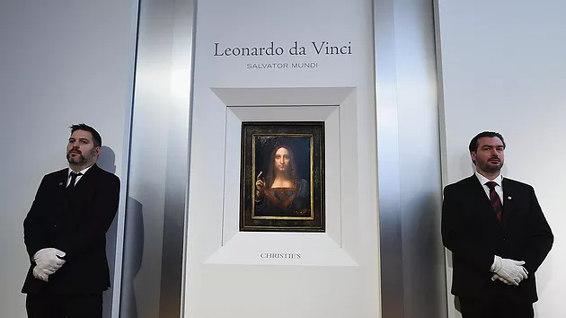 Salvador Mundi on Exhibition at Christies